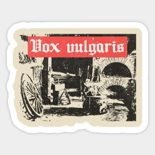 Vox Vulgaris medieval music Sticker